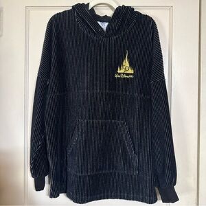 2021 Disney World 50th Anniversary Black Corduroy  Hoodie Medium